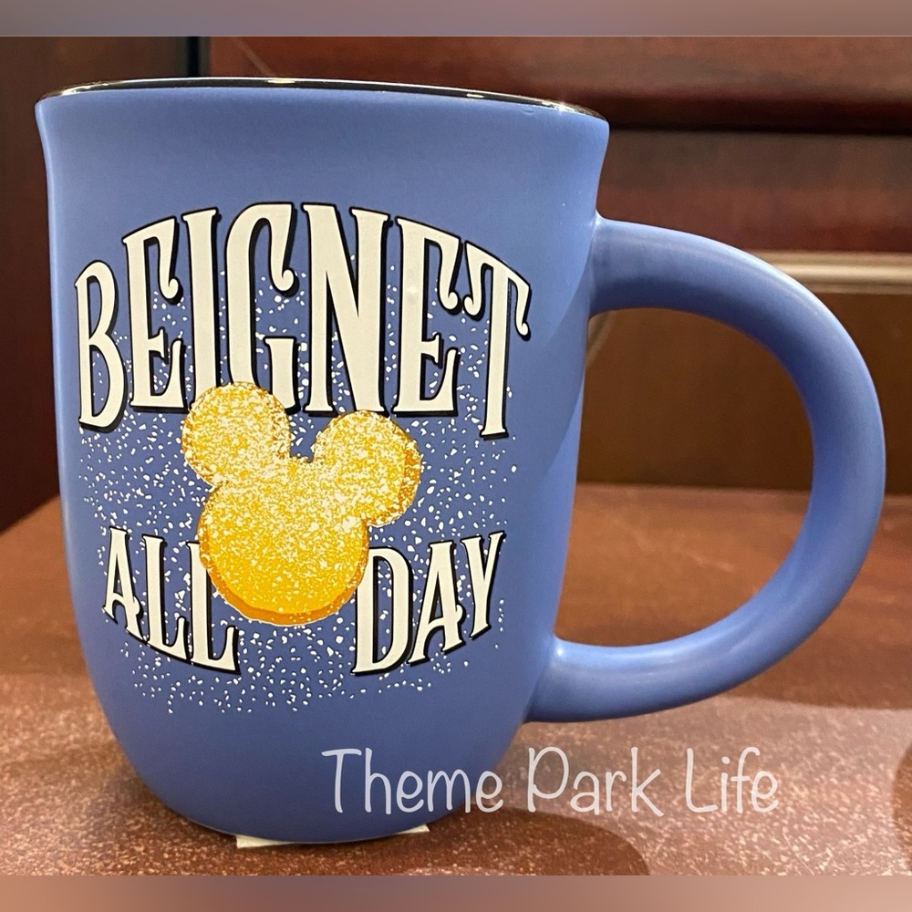 Disney Parks Port Orleans French Quarter BEIGNET ALL DAY Mickey Mouse Coffee Mug